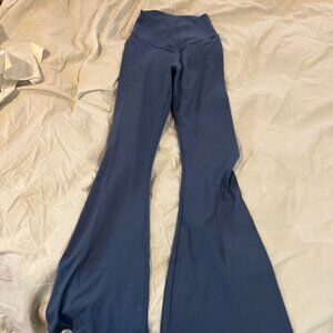 OFFLINE By Aerie Real Me High Waisted Crossover Flare Legging Size XS Soft Blue